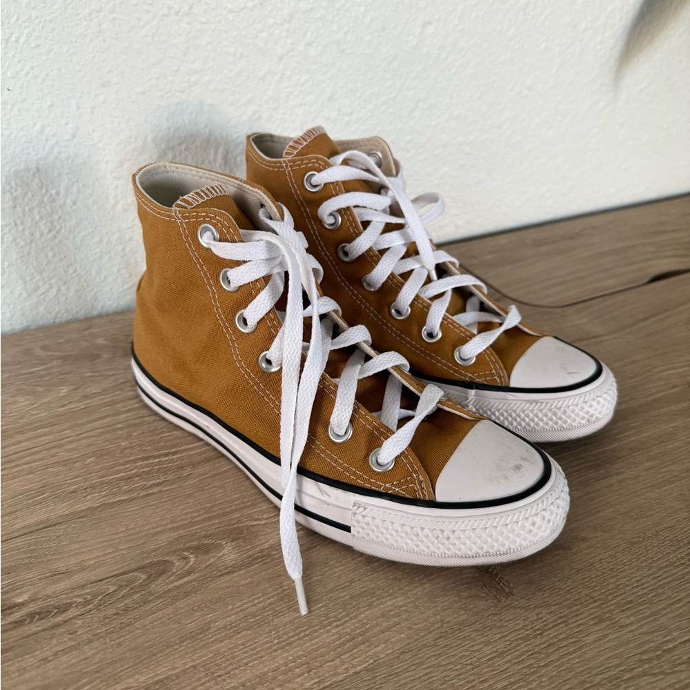 Converse Mustard Hi Tops (6)